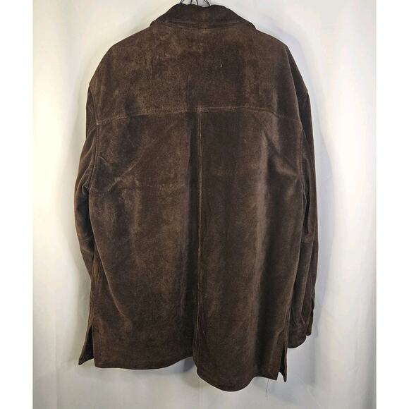 VTG Mens Metropolitan View Heavyweight Suede Jacket Car Coat 54 2XL Italy Made - Picture 5 of 9